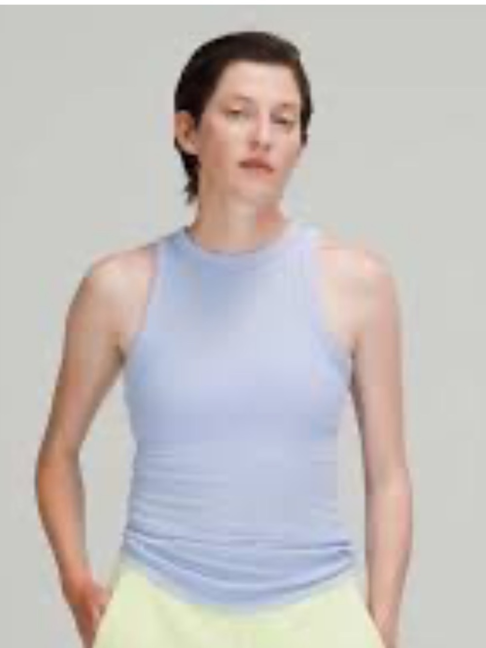 Lululemon Light Blue Sleeveless hold tight High-Neck Women’s Tank Top L